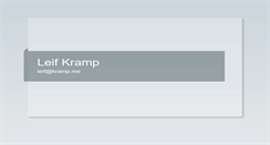 Desktop Screenshot of kramp.me